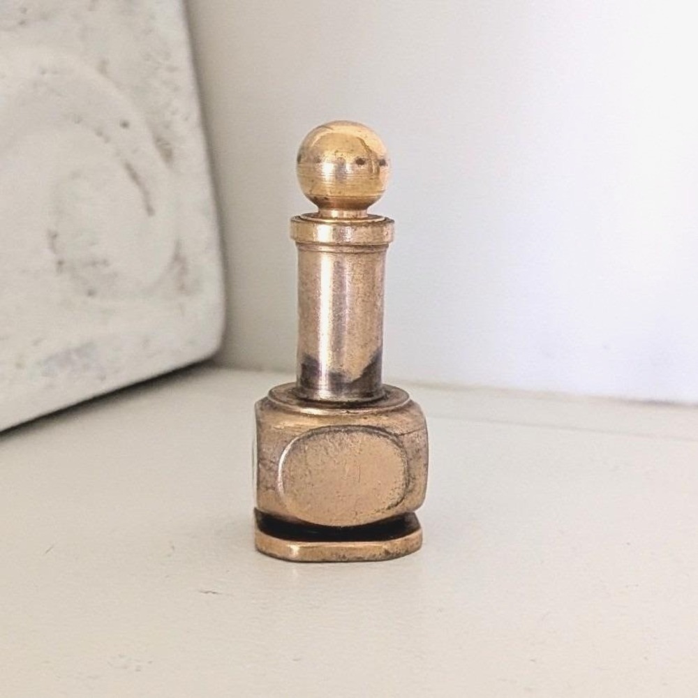 Vtg National Automobile Dealers Assn NADA Brass Perfume Bottle Ernest Steiner - Picture 2 of 4